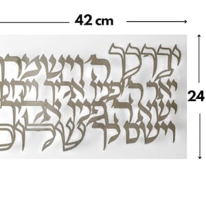 Aaronic blessing, Priestly Blessing Wall Metal Sign Silver image 6