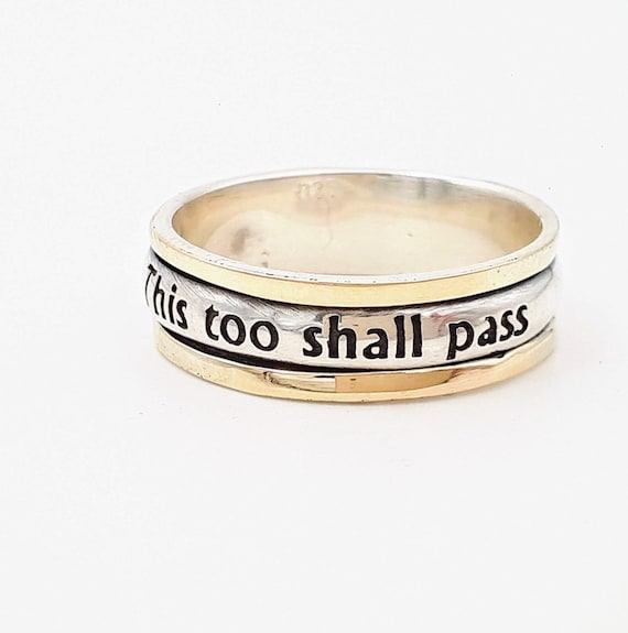 This Too Shall Pass Ring Silver