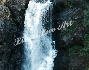 Beautiful Waterfall, Print Photo, Nature, Landscape, Wall Decor,