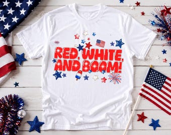 4th of July PNG Bundle Patriotic Sublimation Design | USA Summer Graphic | Red White and Boom