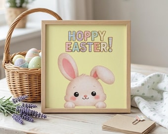 Easter Wall Decor | Digital Download Printable | 8x10 | Hoppy Easter