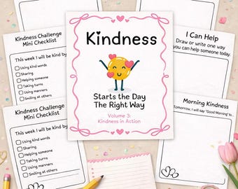 Kid's Kindness Packet Bundle Volume 3 | Instant Download | Printable | Grades K-2 Worksheets