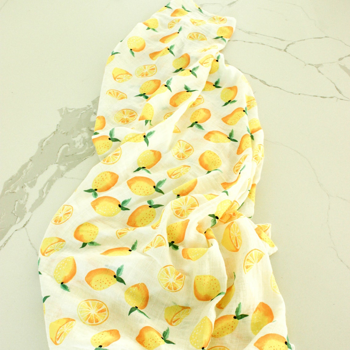 Lemon Organic Baby Blanket Lemon Baby Swaddle Baby Blanket - Etsy
