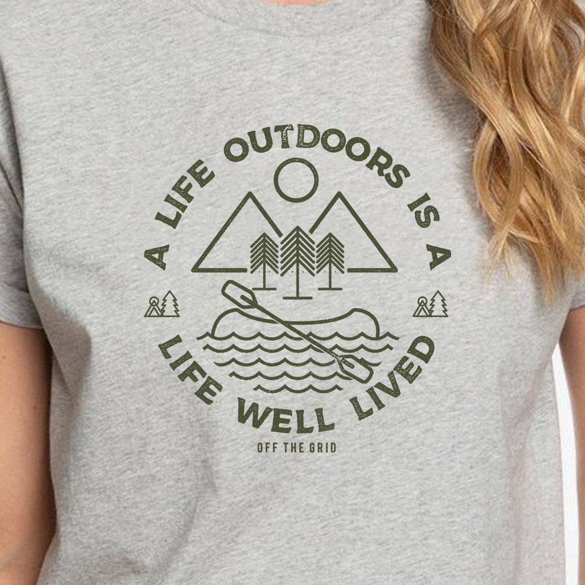 A Life Outdoors Graphic Tees for Ladies Nature TShirt Etsy