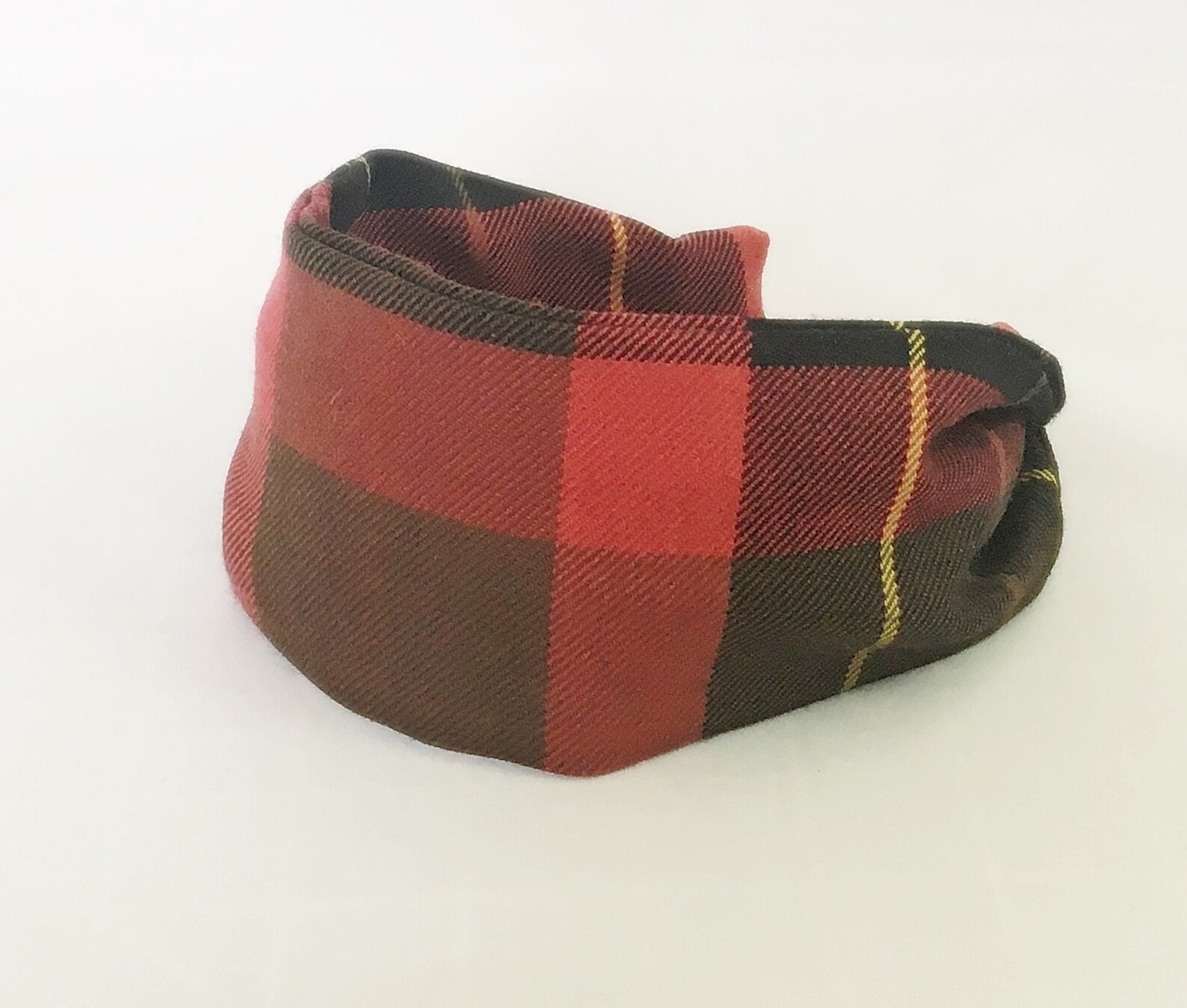 English Wool Plaid Headband, Plaid Headbands, Wool Headband, Unique