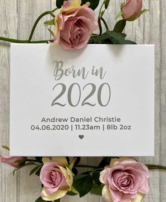 born in 2019 keepsake box
