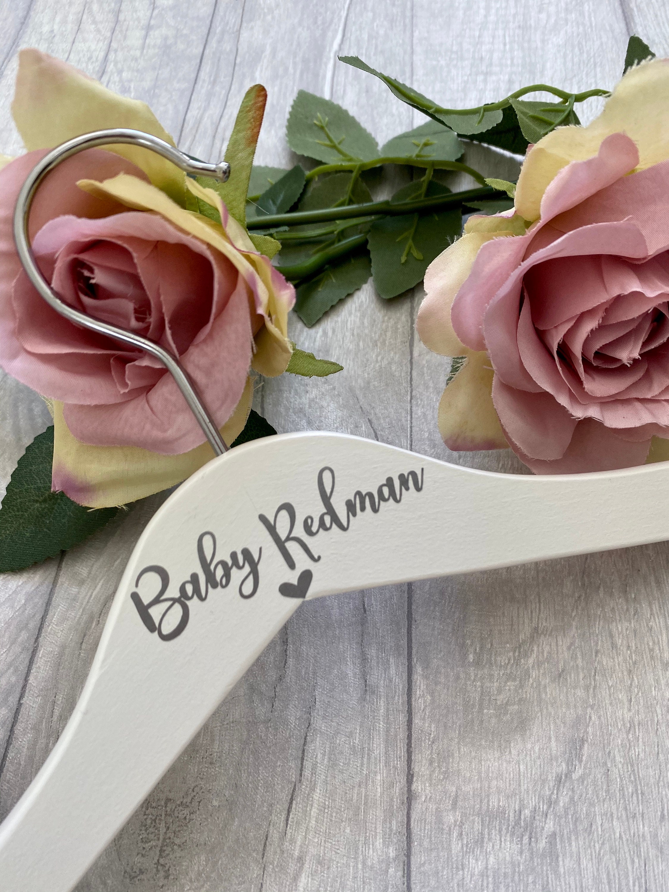 Personalised Baby Hanger Baby Shower New Baby Baby Gift Etsy