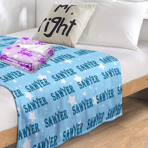 Name Blanket Baby Gift Custom Name Baby Blanket Personalized Gift Baby Shower Gift Blanket Nursery Blanket for Newborn Gift For Baby Boy
