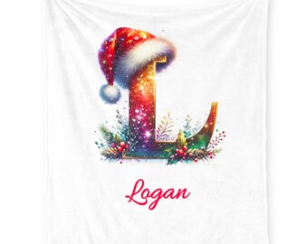 Personalized Name Blanket: Christmas Custom Throw
