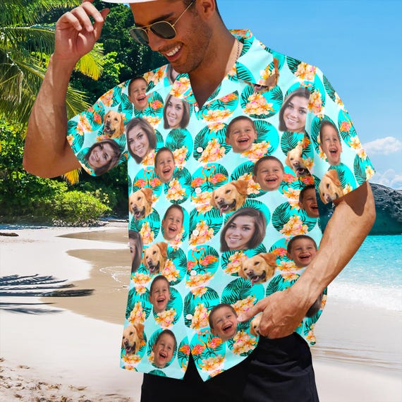 Camisas Hawaianas Camisa De Corazones Hombre Camisa De Hombre