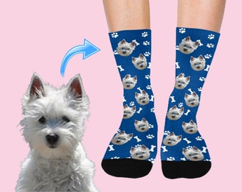 Face socks, Custom dog socks, Custom photo socks, Custom face socks, Your dog on socks, Mother's Day, Dog lover gift, Personalized gift