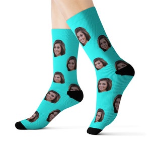 Custom face socks, Personalized socks, Custom photo socks,  funny socks, dad christmas gift from daughter, Valentine's day gift for him