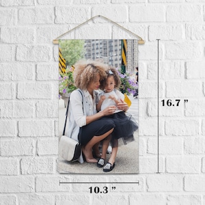 Custom Linen Tapestry with Your Photo, Personalized Gift Poster Image Wall Art, Custom Canvas Hanging, Custom Wall Decor Tapestry,