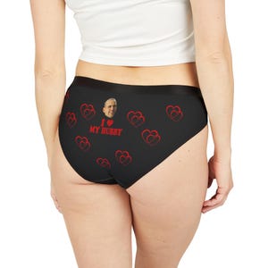 Personalized Women&#39;s Underwear, I Heart My Hubby, Custom Face Underwear, Valentine&#39;s Day gift for Her, Wedding Gifts