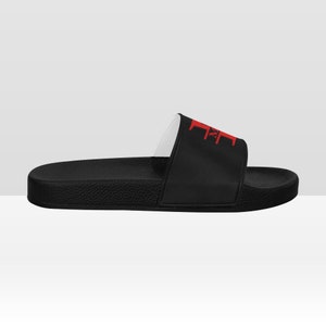 Personalized Slide Sandals, Custom Flip flops, Monogram Slippers, Custom Name Sandals, Valentine's Day gift for her, Christmas gift image 7