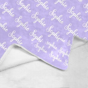 Custom Baby Blanket Shower Gift Baby Name Blanket Personalized Gift Custom Name Nursery Blanket Comfy Blanket Family Name Blanket