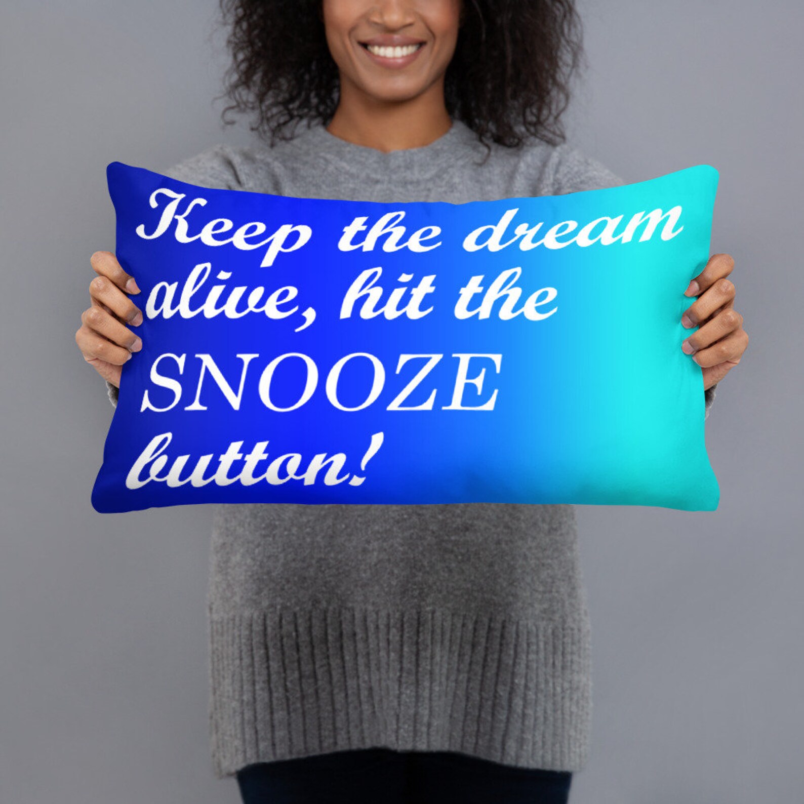 Keep the dream alive hit the snooze button pillow Pillow with Etsy