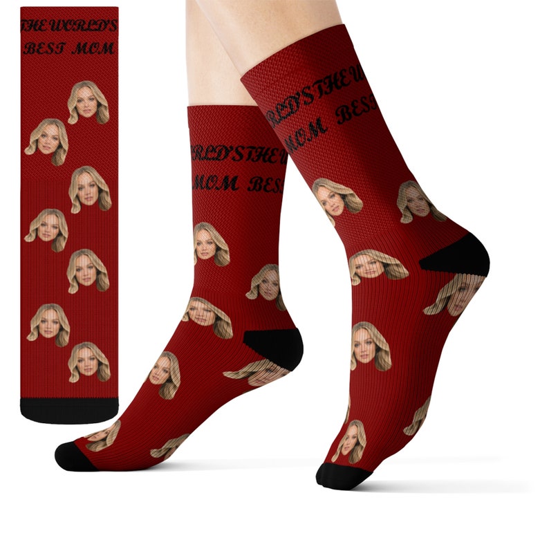 Custom Socks Photo Socks Mother's Day Gift World's Etsy
