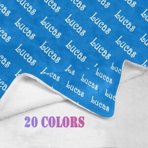 Custom Baby Blanket Shower Gift Baby Name Blanket Personalized Gift Custom Name Nursery Blanket Comfy Blanket Family Name Blanket