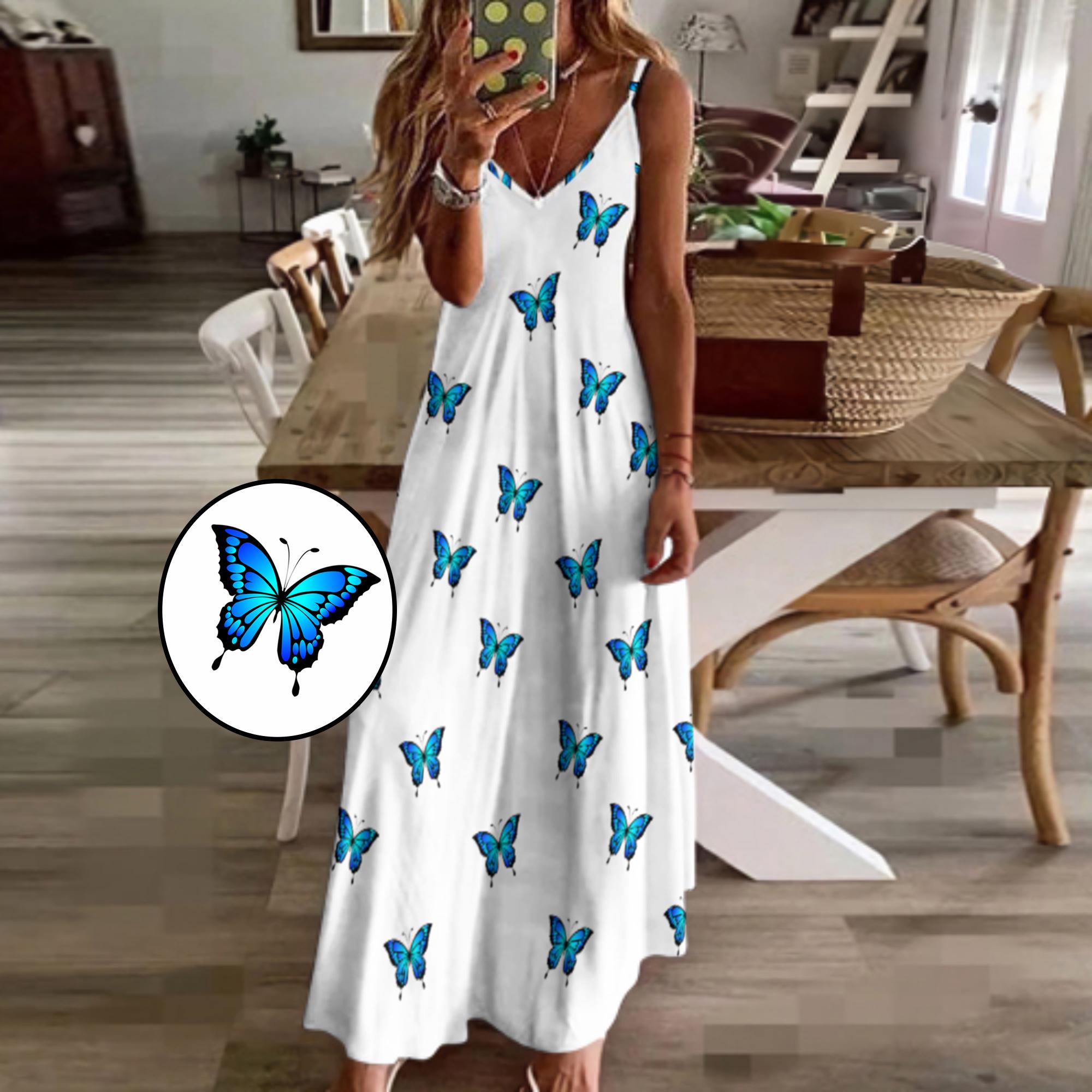 Vigerkar Women Striped Maxi Dress Sleeveless Backless Cutout Smocked Sundress Spaghetti Straps Boho Flowy Dresses Red L
