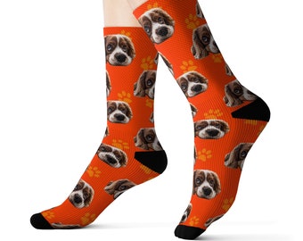 Custom socks, Photo socks, Personalized dog photo socks, Printed socks, Colorful socks,Custom Gift socks, Funky socks, Free shipping socks,