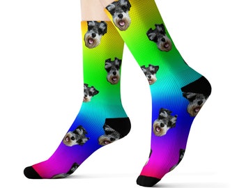 Custom socks, Photo socks, Personalized dog photo socks, Printed socks, Colorful socks,Custom Gift socks, Funky socks, Free shipping socks,