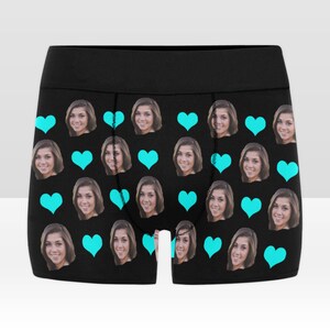 Custom face underwear, Personalized boxer briefs, Men&#39;s underwear Photo Boxer Briefs, Valentine&#39;s day gift for him/husband, fiance gift