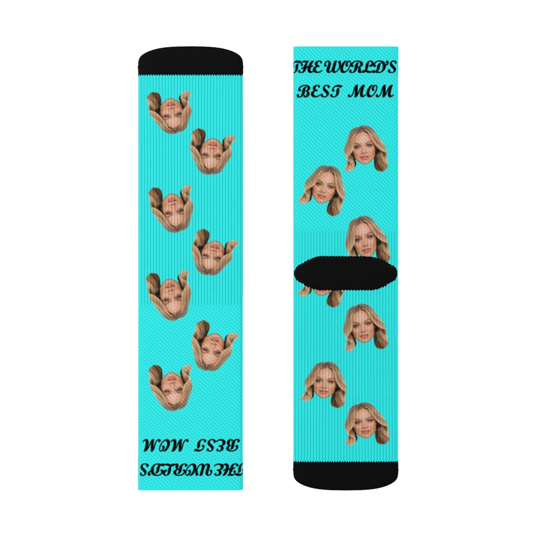 Custom Socks Photo Socks Mother's Day Gift World's Etsy