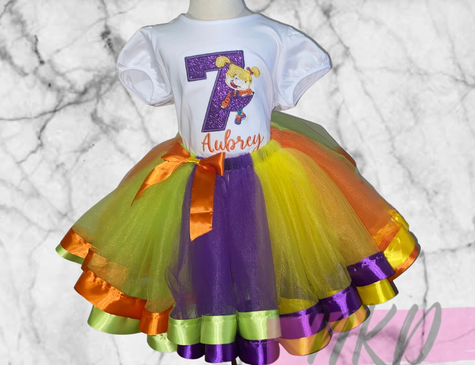 Rugrats Girl Tutu Outfit/Angelica Tutu Outfit/Rugrats Angelica Etsy