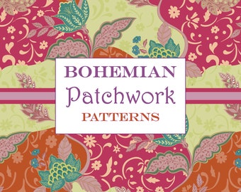 Boho Patchwork Patterns: Seamless Digital Paper (Digital Download)