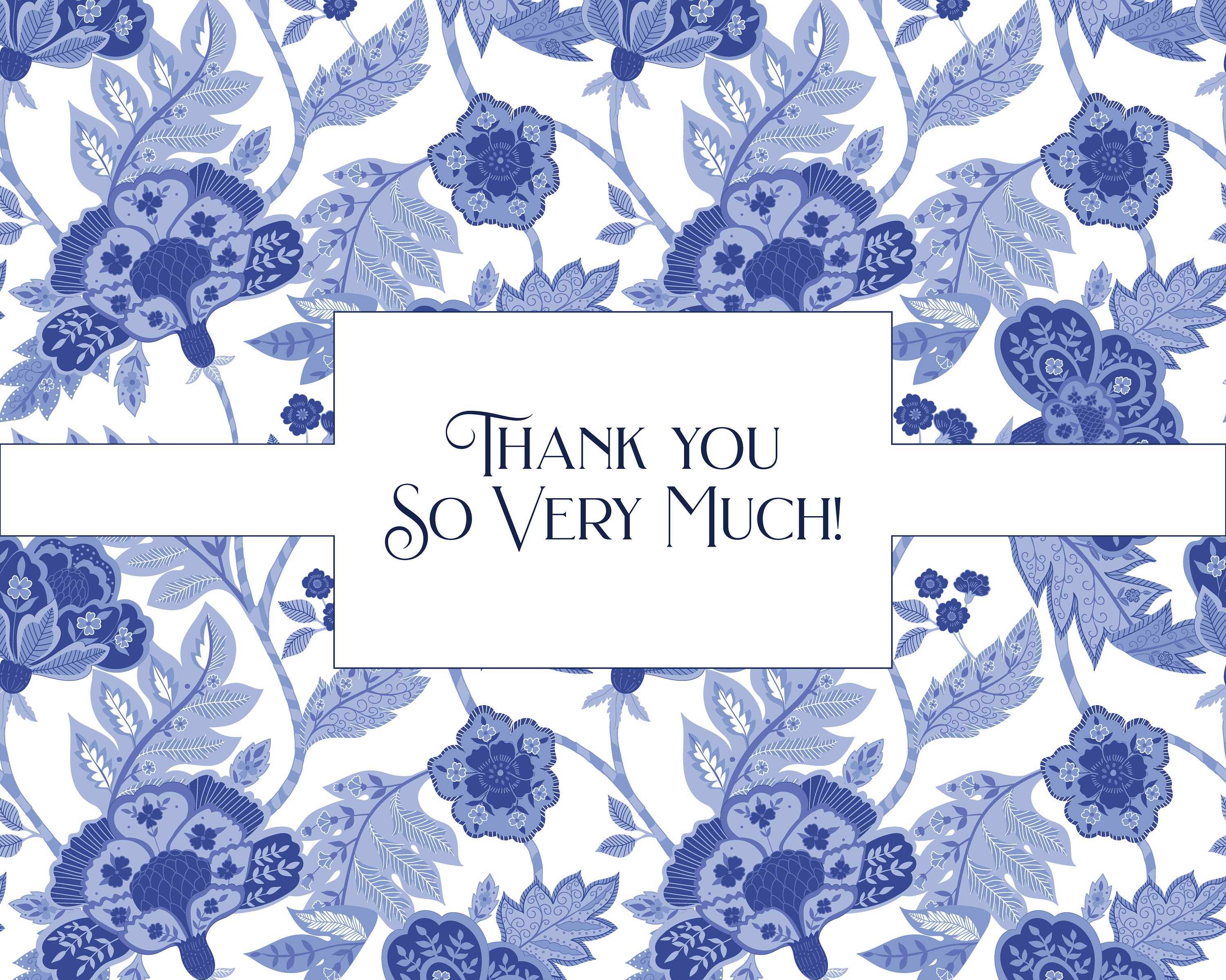 Boho Pattern Digital Paper Blue and White Wallpaper Chintz | Etsy