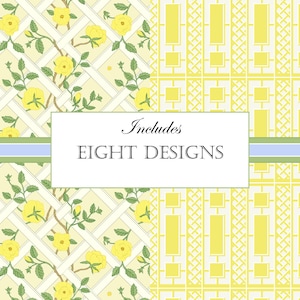 Garden Trellis Digital Papers, Seamless Repeat Patterns, Garden Theme ...