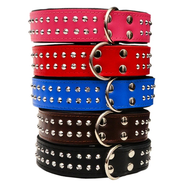 Leather Dog Collars Etsy UK