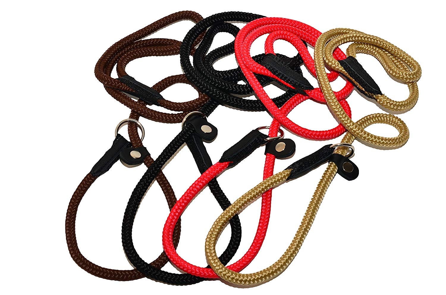 LEAD Colorful Slip Choker Training Lead Strong Rope Dog Black Etsy UK