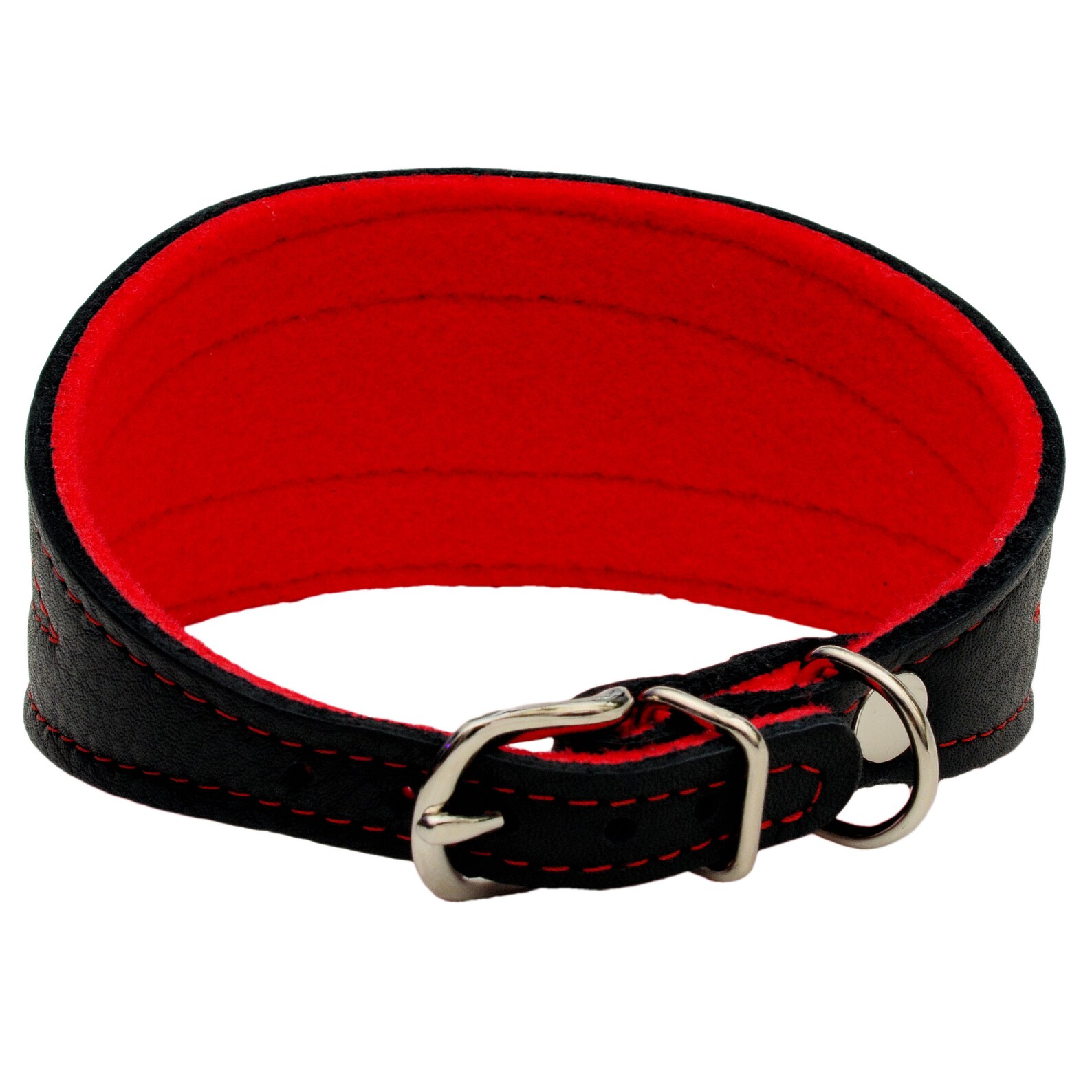 Dog Collar Greyhound Saluki Lurcher Whippet BLACK Real Leather Etsy