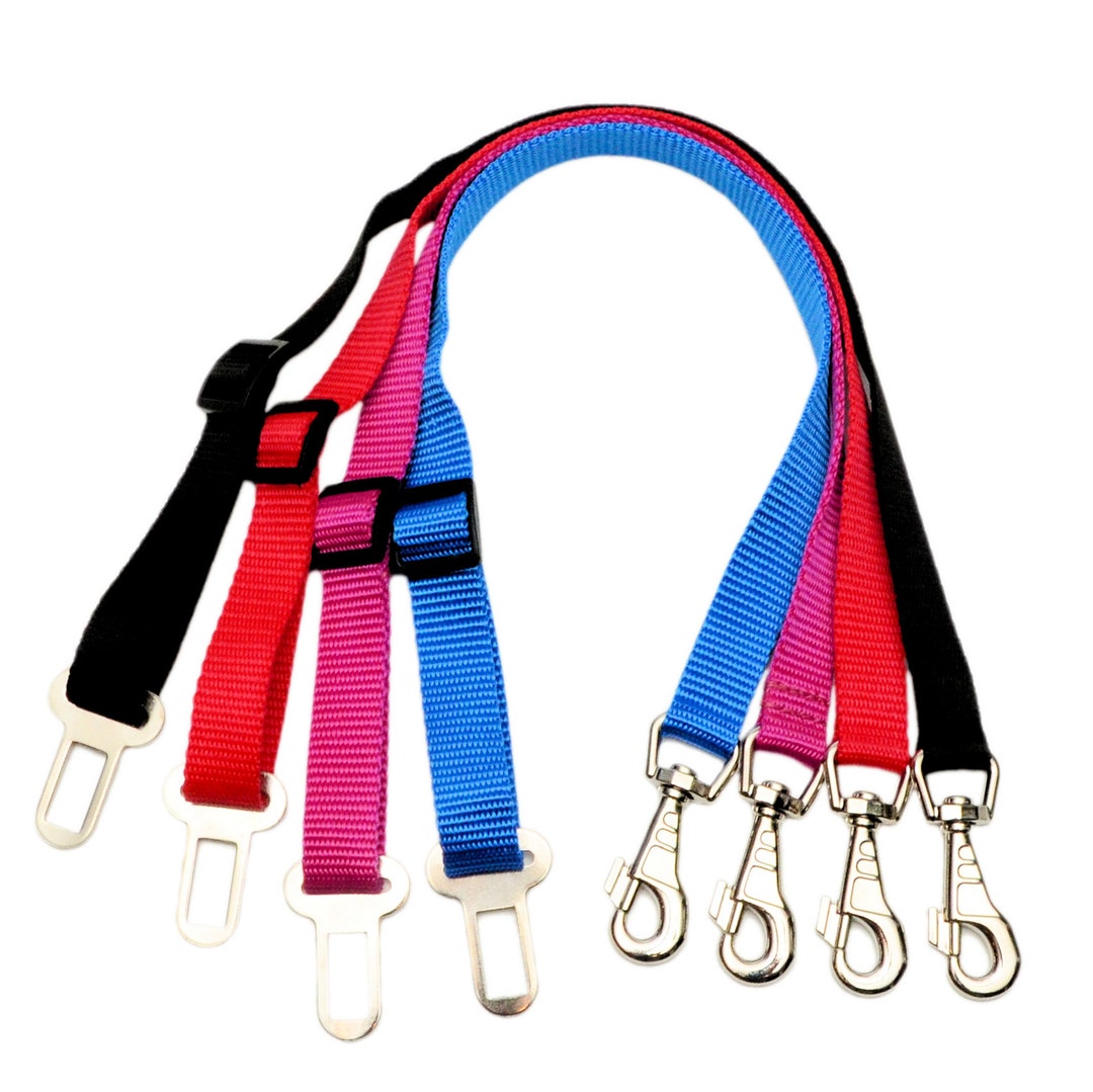 Pet Dog Adjustable Travel SEAT BELT for Car Harnesses Lead Restraint