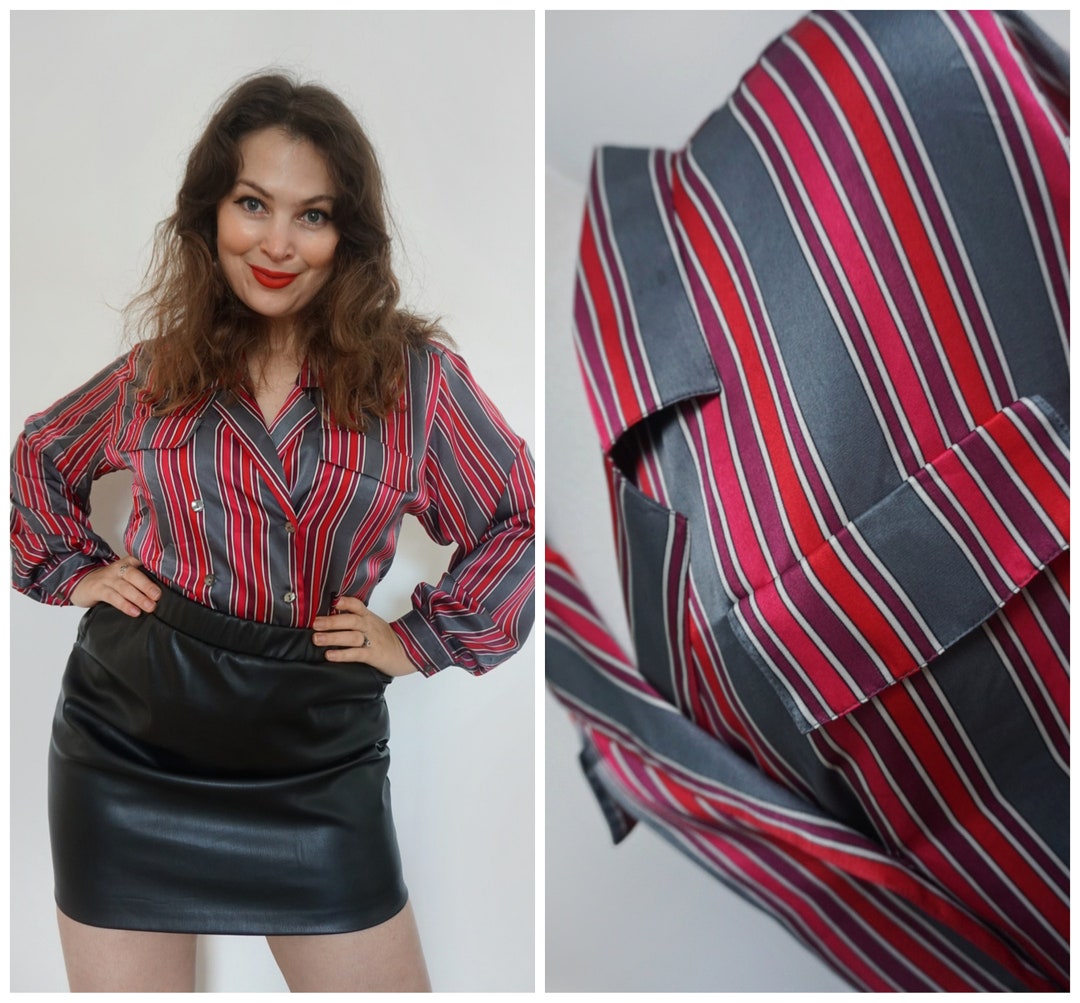 Small 1980s Magenta Jaeger Blouse main image 0
