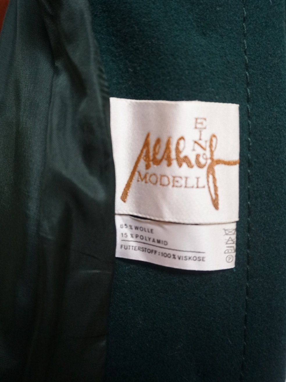 Evans Wool Coat - Forest Green