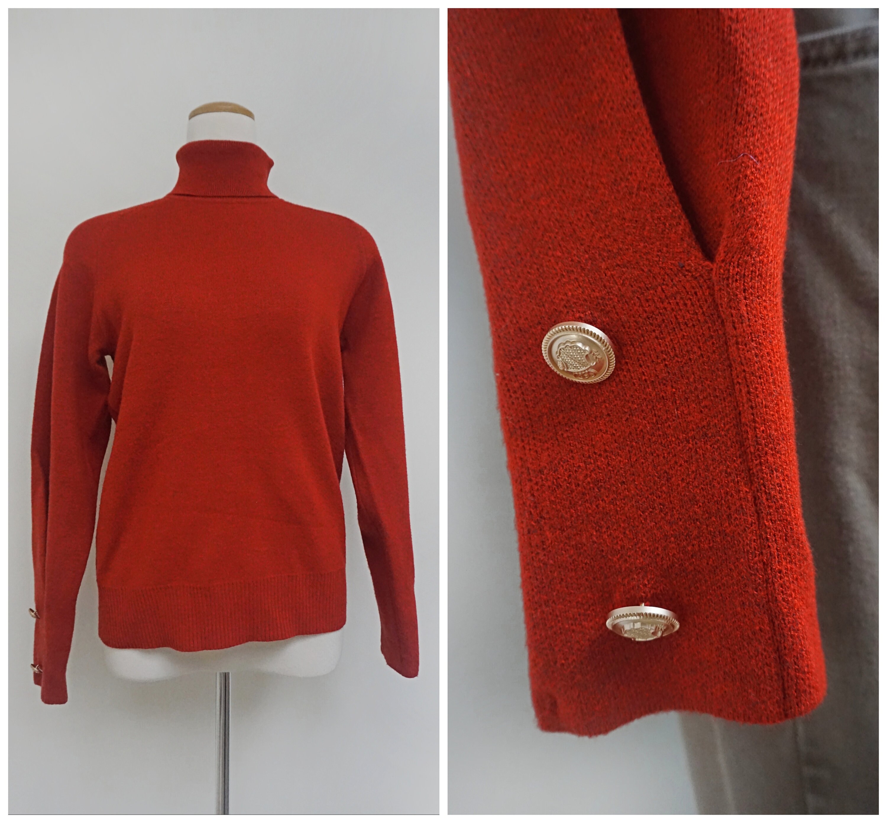 Rust Turtleneck - Etsy UK