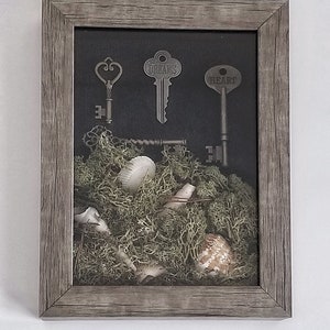 Decorative Shadow Box - Beach Wood