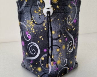 Czarny Kapryśny Niebo DnD Dice Bag
