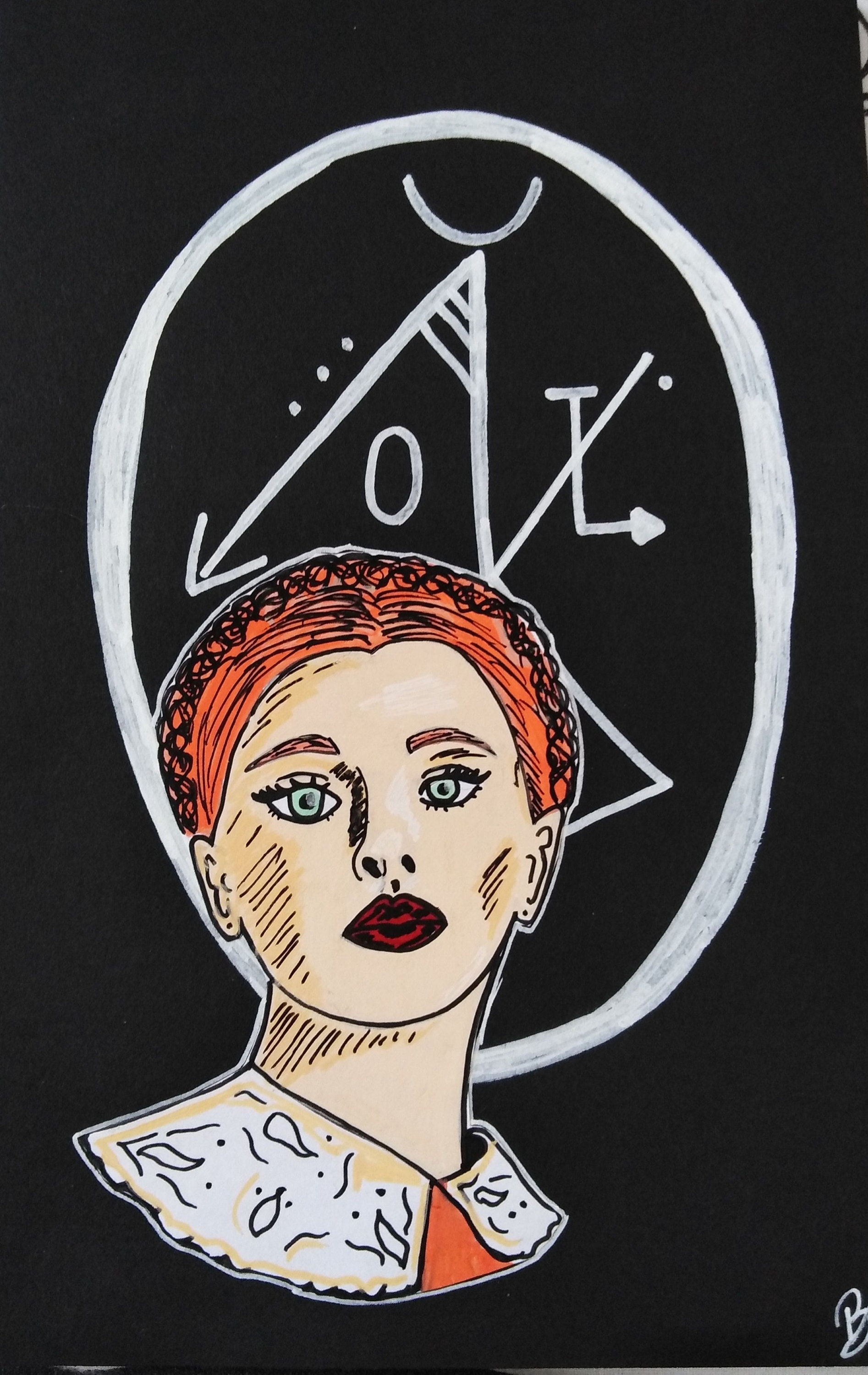 Peinture Illustration Dorcas Sigil Witch