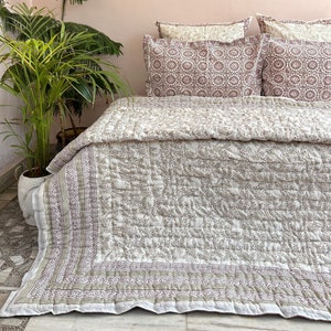 Indian Reversible Quilts, Jaipuri Razai, Soft Quilt, Hand Block Print Quilt, Indian  Cotton Quilt, Queen Quilt, Cotton Quilt, Vintage Quilt