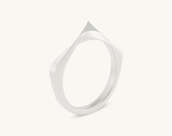 Empileur torsadé - Anneau minimaliste en spirale