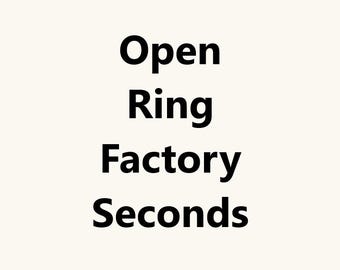 Secondes d'usine à anneau ouvert