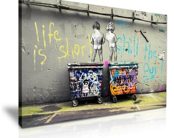 Banksy Street Artist Boy Electric Switch Print A4 A3 A2 A1