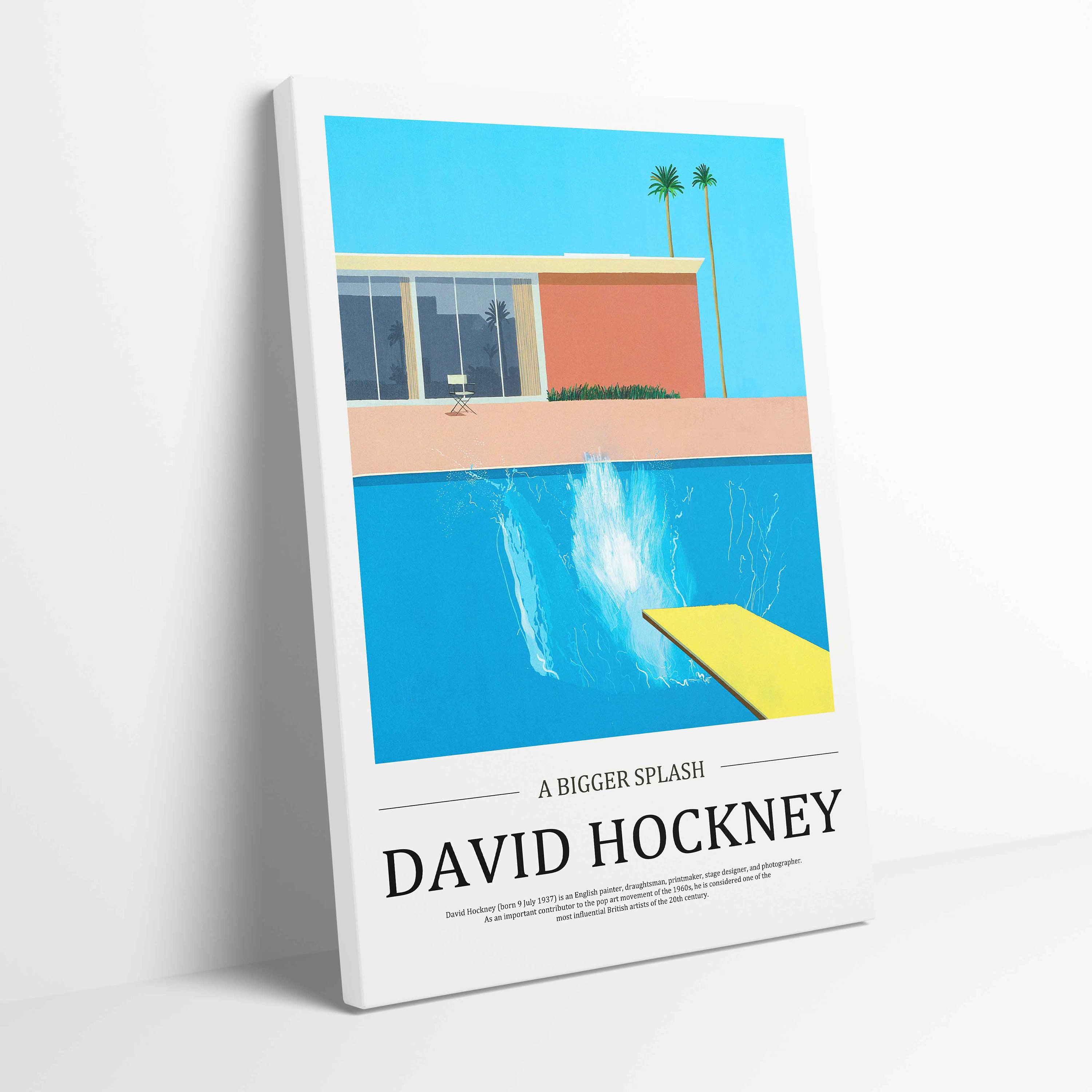 A Bigger Splash Stretched Canvas or Unframed Poster Print Wall Art