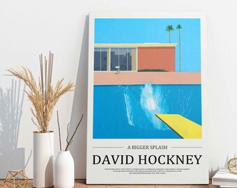 A Bigger Splash Stretched Canvas or Unframed Poster Print Wall Art