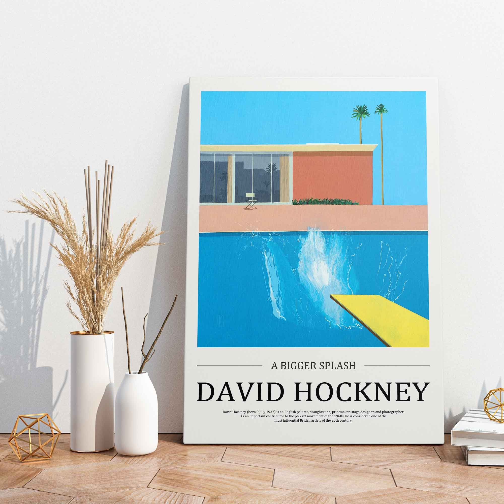 A Bigger Splash Stretched Canvas or Unframed Poster Print Wall Art