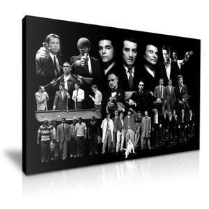 Gangster Collection Godfather Goodfellas Pulp Fiction Stretched Canvas ~ More Size